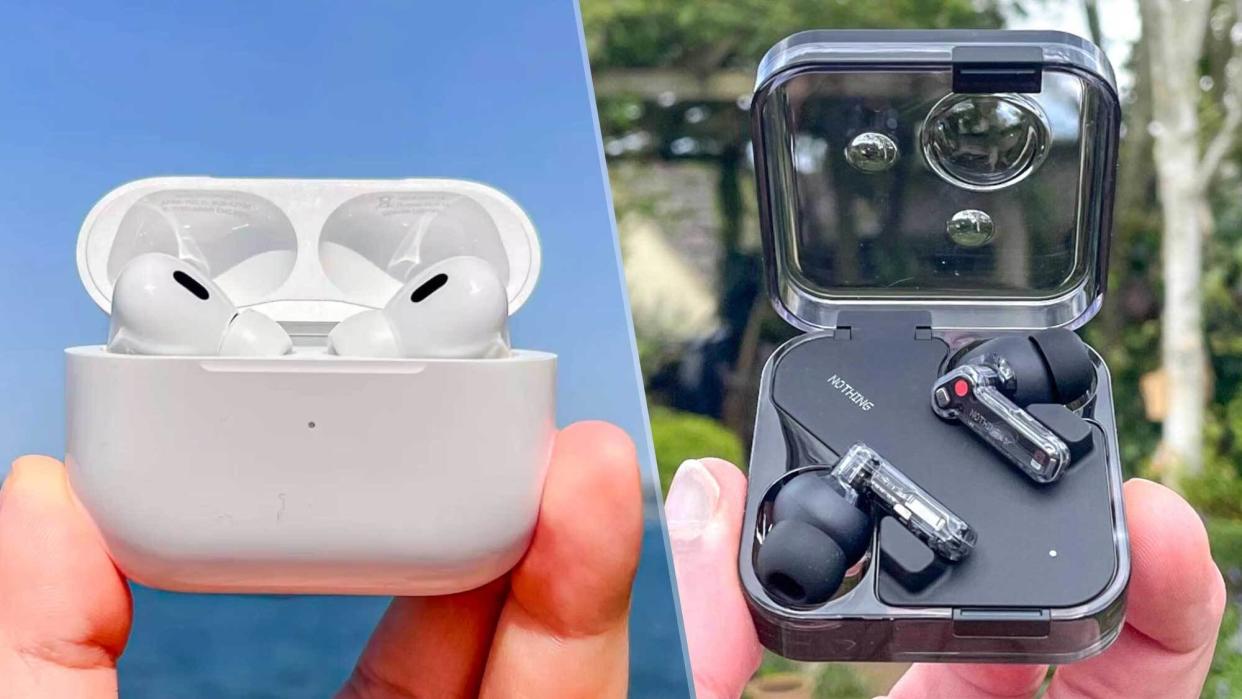  Nothing Ear vs AirPods Pro 2 listing image. 
