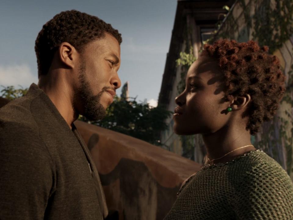 T'Challa and Nakia in "Black Pather."