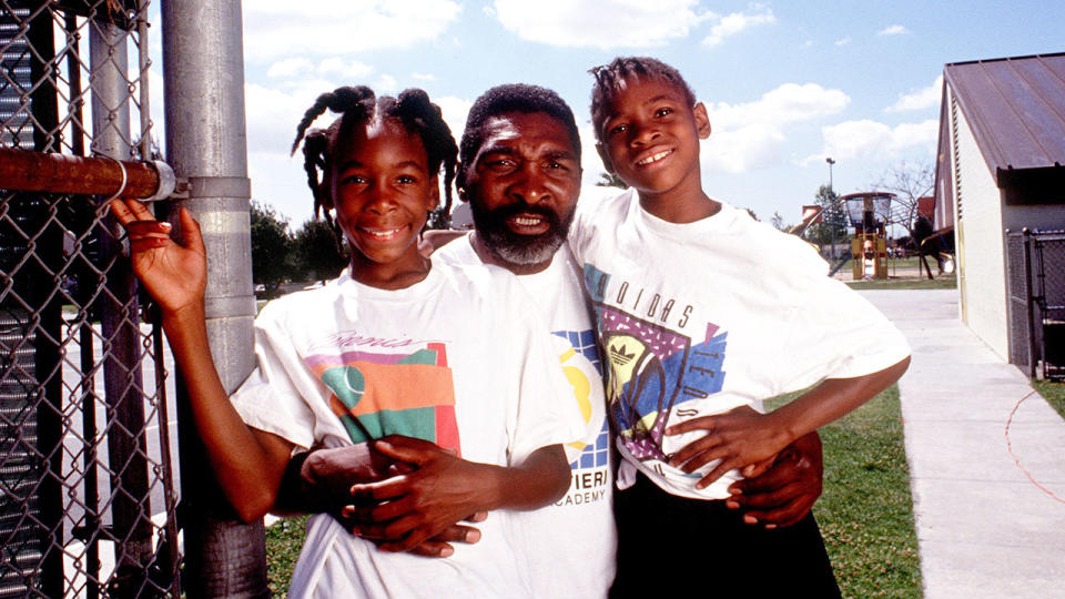 Seen here, Richard Williams with daughters Venus and Serena when they were much younger.