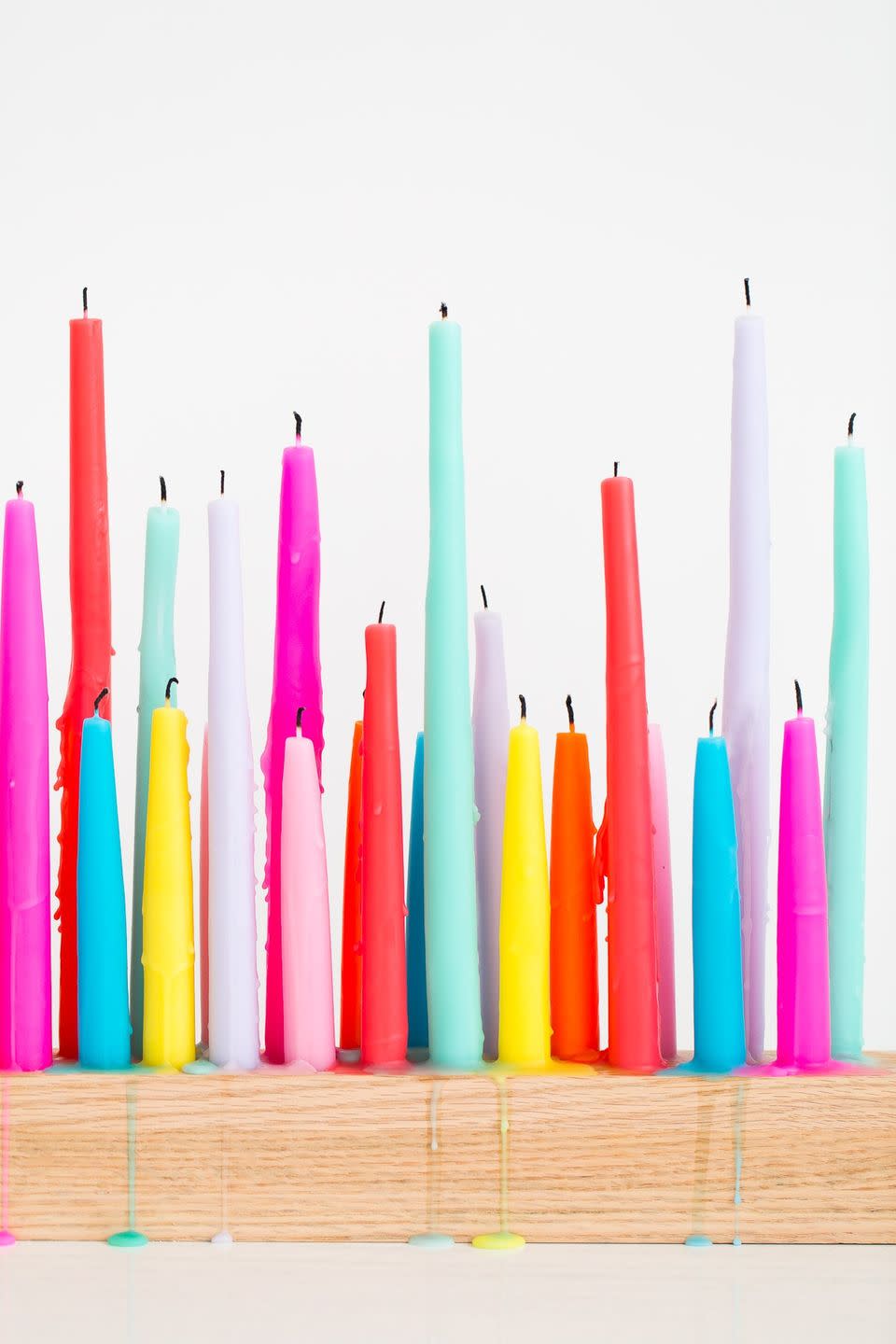 Rainbow Taper Candle Holder