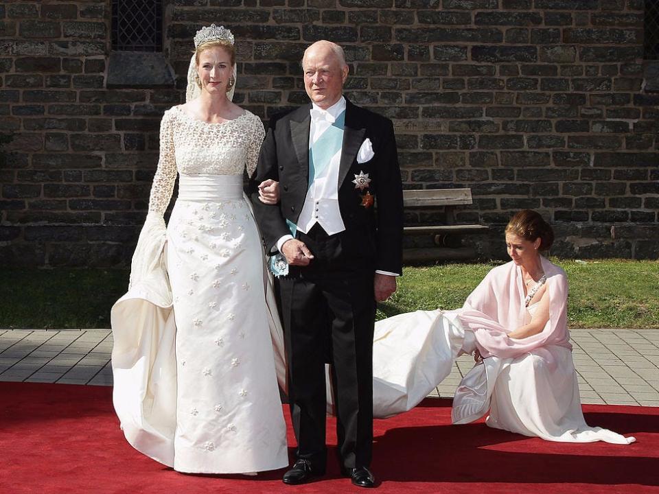 Princess Nathalie of Denmark on her wedding day.