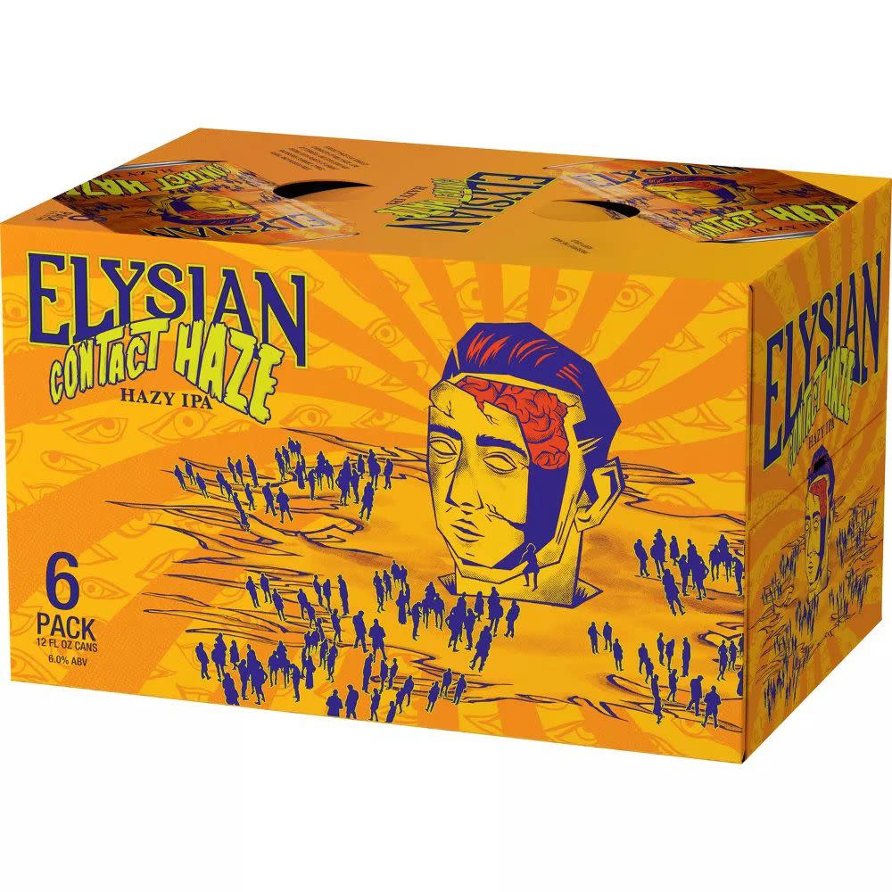 six pack of Elysian Contact Haze IPA