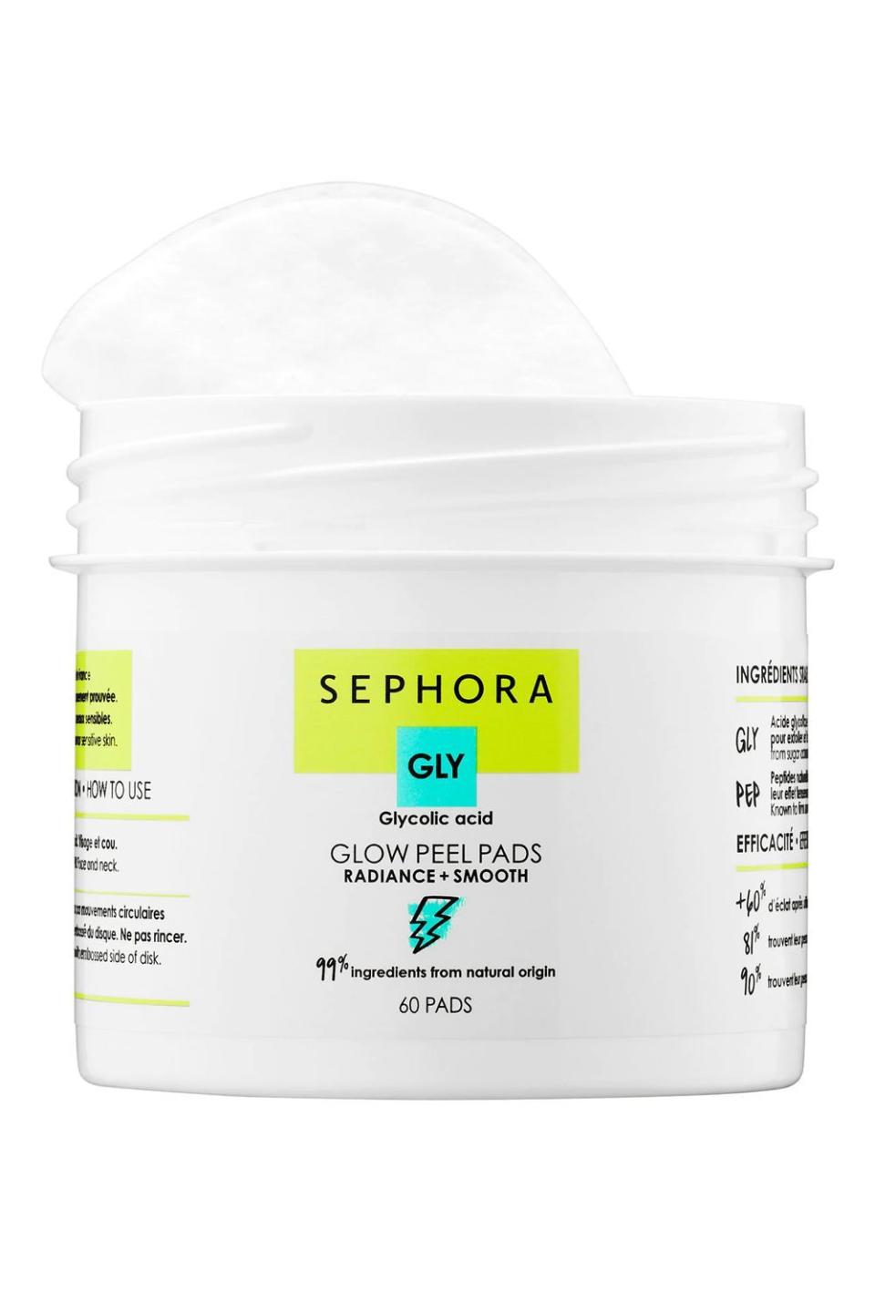 8) Sephora Collection Glow Peel Pads