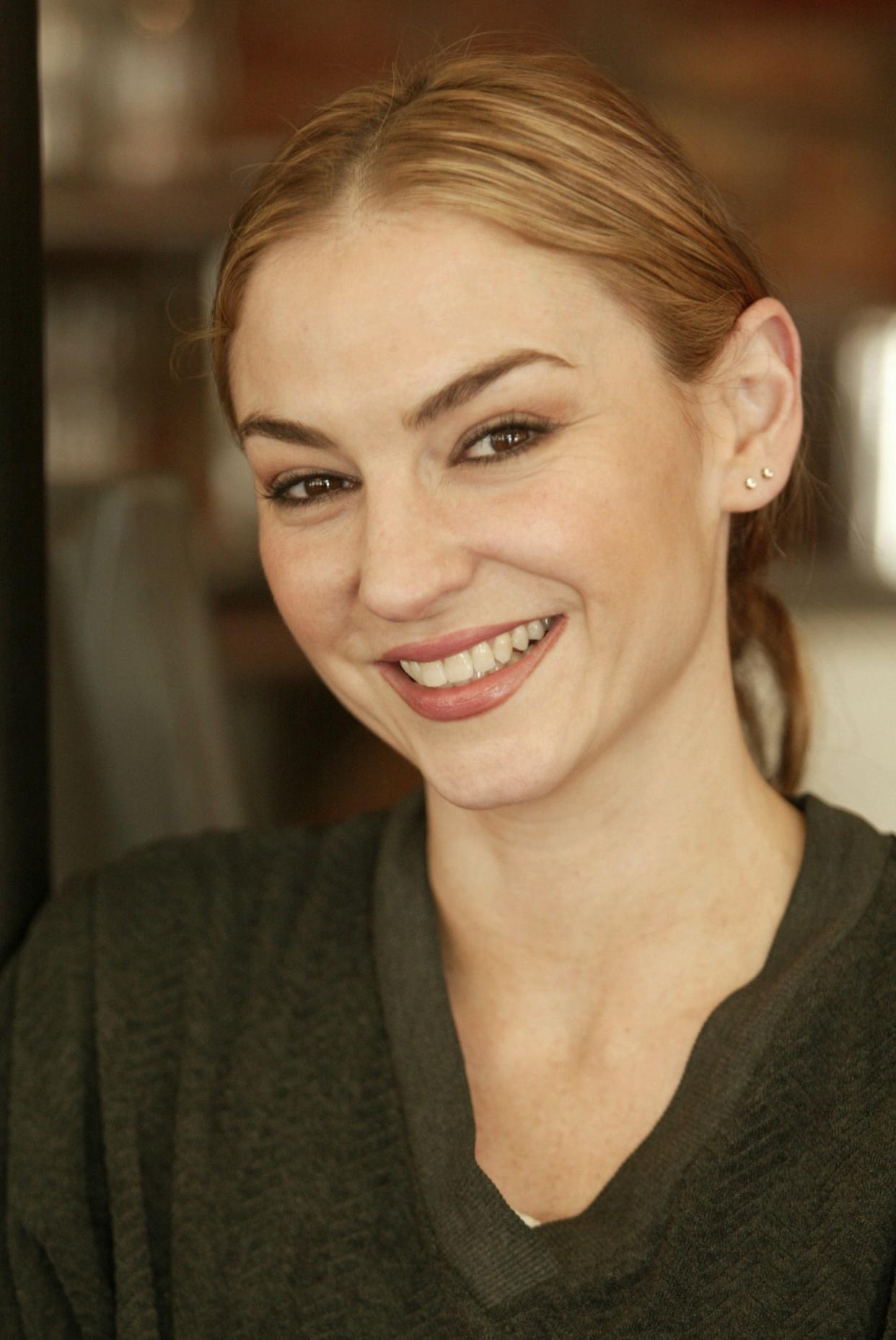 Actress Drea de Matteo, who starred in "The Sopranos," is pictured at a New York City bistro in 2004.