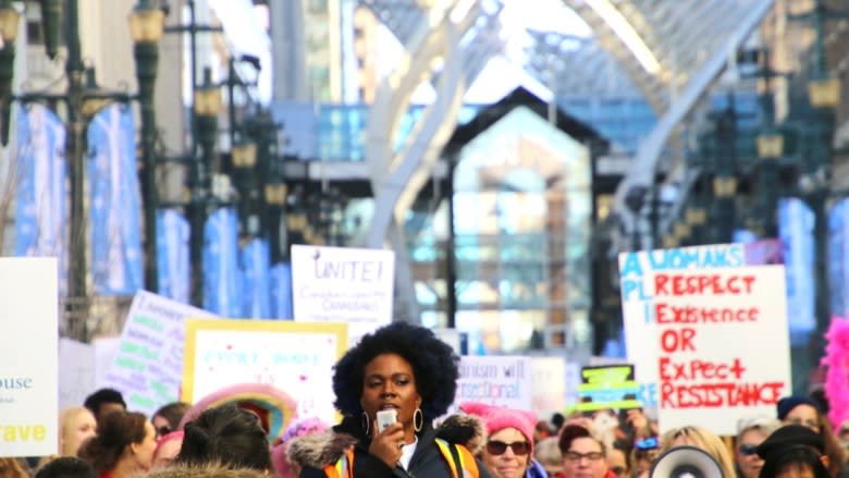 Fight for equality is far from over, protesters at Calgary Women's March say