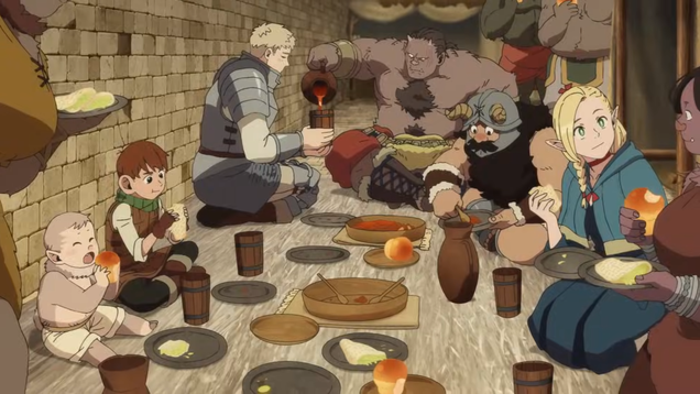 Delicious in dungeon. Волшебница Dungeon. Dungeon Meshi Bath. Dungeon Meshi watch HD.