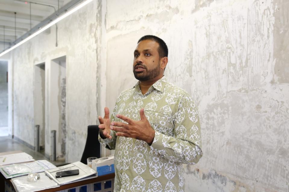 Think City managing director Hamdan Abdul Majeed speaks during the downtown Kuala Lumpur media tour November 9, 2023. — Picture by Yusof Mat Isa