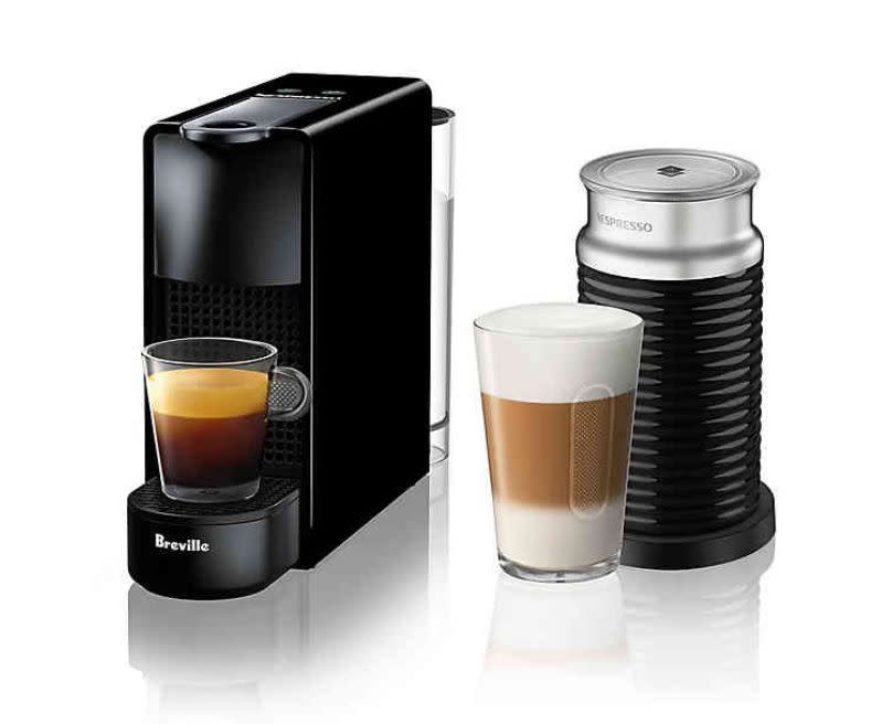 This Nespresso coffee maker was probably the best deal we saw over <a href="https://www.huffpost.com/entry/nespresso-memorial-day-deal-2020_l_5ec6af03c5b64a128e89329f" target="_blank" rel="noopener noreferrer">Memorial Day weekend</a>, and it was at the most unexpected place: Bloomingdale's. It's back to its <a href="https://fave.co/2ZKknrH" target="_blank" rel="noopener noreferrer">original price at Bloomingdale's</a> now, but Bed Bath &amp; Beyond still has it on sale. <a href="https://www.bedbathandbeyond.com/store/product/nespresso-reg-by-breville-reg-essenza-mini-espresso-maker-with-aeroccino-frother/3325936?skuId=61660274&amp;enginename=google&amp;mcid=PS_googlepla_nonbrand_coffeetea_online&amp;product_id=61660274&amp;adtype=pla&amp;product_channel=online&amp;adpos=&amp;creative=356296492463&amp;device=c&amp;matchtype=&amp;network=g&amp;rkg_id=0&amp;utm_campaignid=71700000053870711&amp;utm_adgroupid=58700005143200875&amp;targetid=92700045203754089&amp;gclid=EAIaIQobChMI96WmjIrS6QIVCcDICh30twj0EAQYASABEgIL3fD_BwE&amp;gclsrc=aw.ds" target="_blank" rel="noopener noreferrer">Find it for $147 at Bed Bath &amp; Beyond</a>.