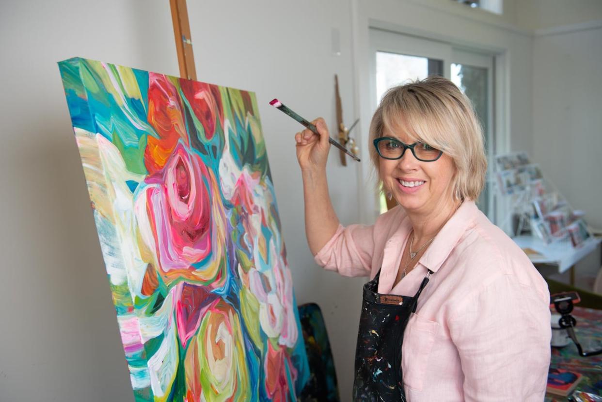 Julia Veenstra has a new love for people from the East Coast after a whirlwind mystery involving her painting, an auction house and the kindness of a stranger. (Tim Carr - image credit)