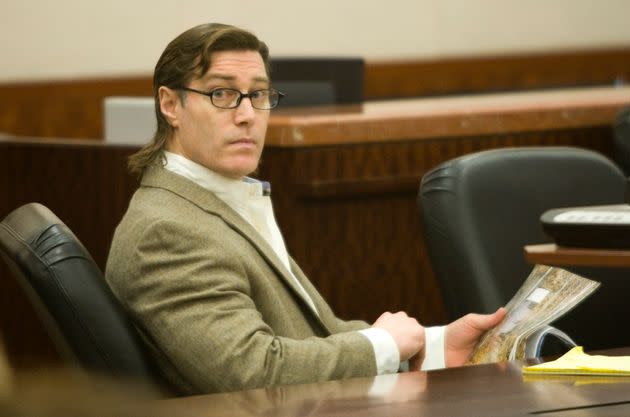 Robert Fratta sits in the courtroom during his retrial on May 5, 2009, in Houston. Fratta was convicted in 1996 in a murder-for-hire scheme to kill his estranged wife, Farah Fratta, in 1994. The conviction was overturned in a ruling that inadmissible testimony was used to put him on death row. He was executed in January.