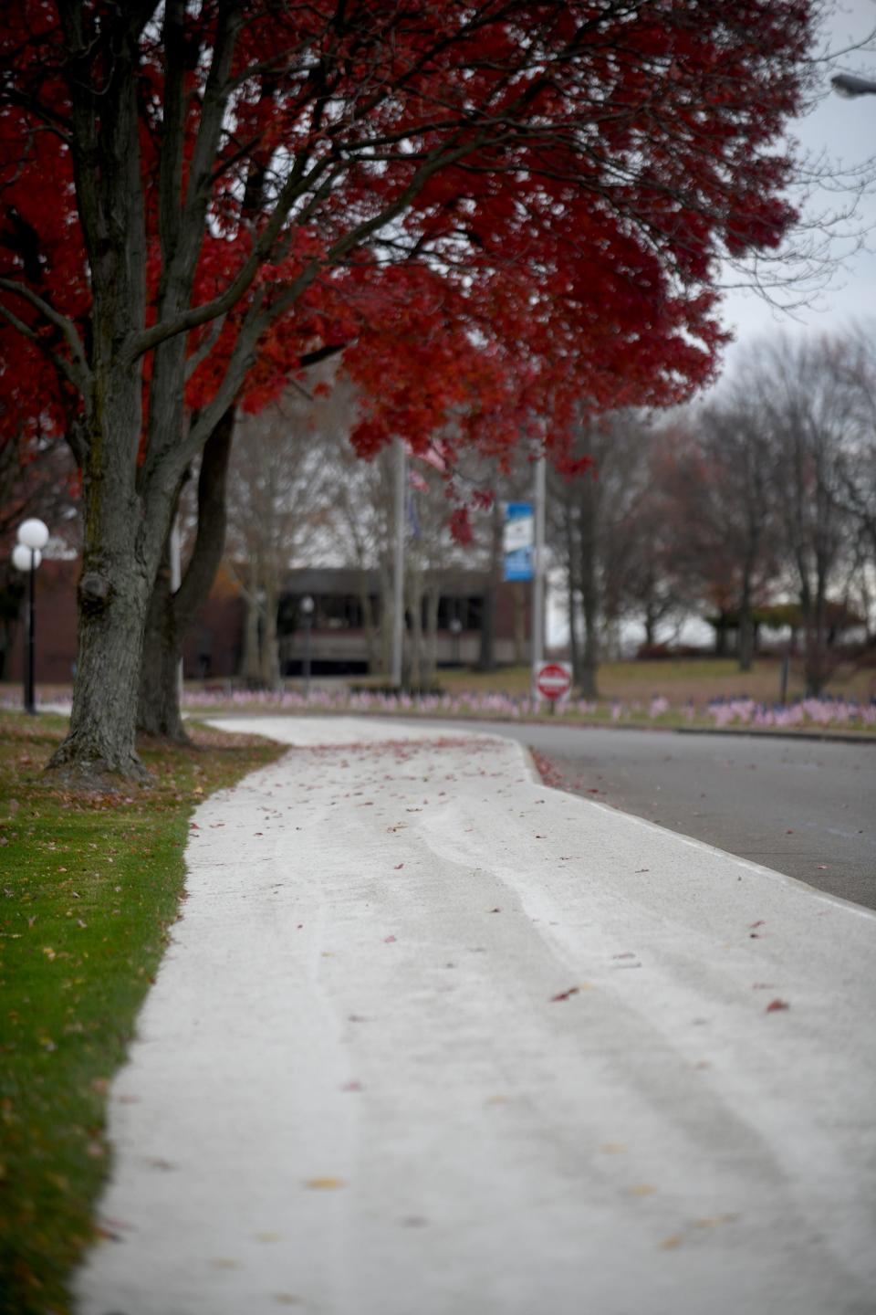 Stark Parks has built a concrete limestone trail through the Kent State University at Stark and Stark State College campuses in Jackson Township that connects with the Hoover Trail. It's called the Campus Trail.