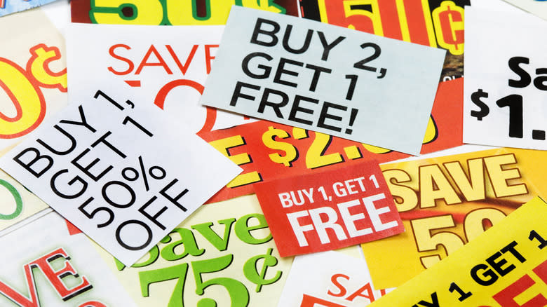 Grocery store coupons