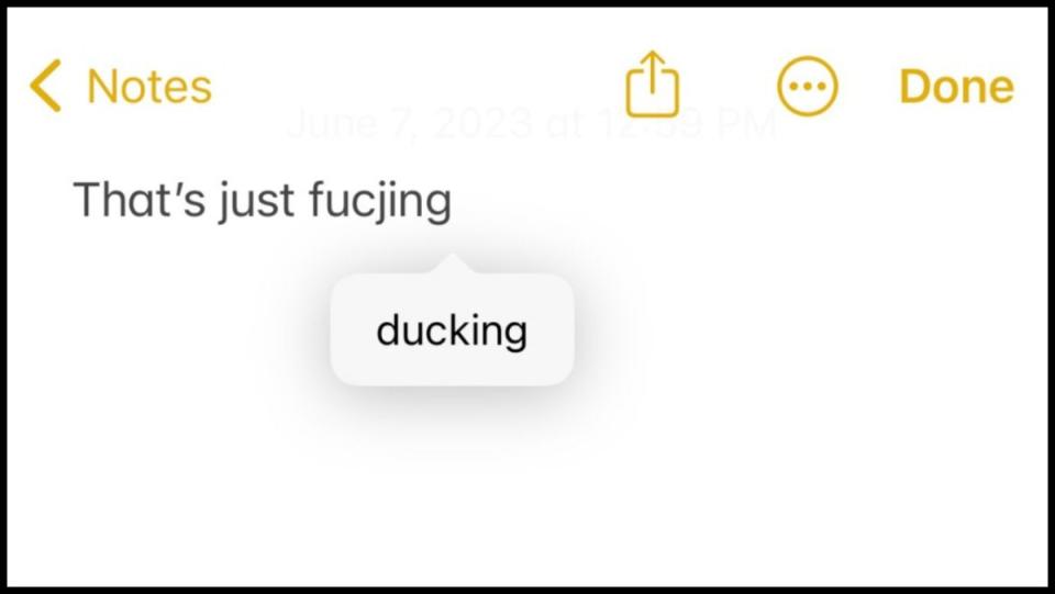 Autocorrect ducking duck change will no longer happen when you try to swear on iphones thanks to Apple update for iPhone