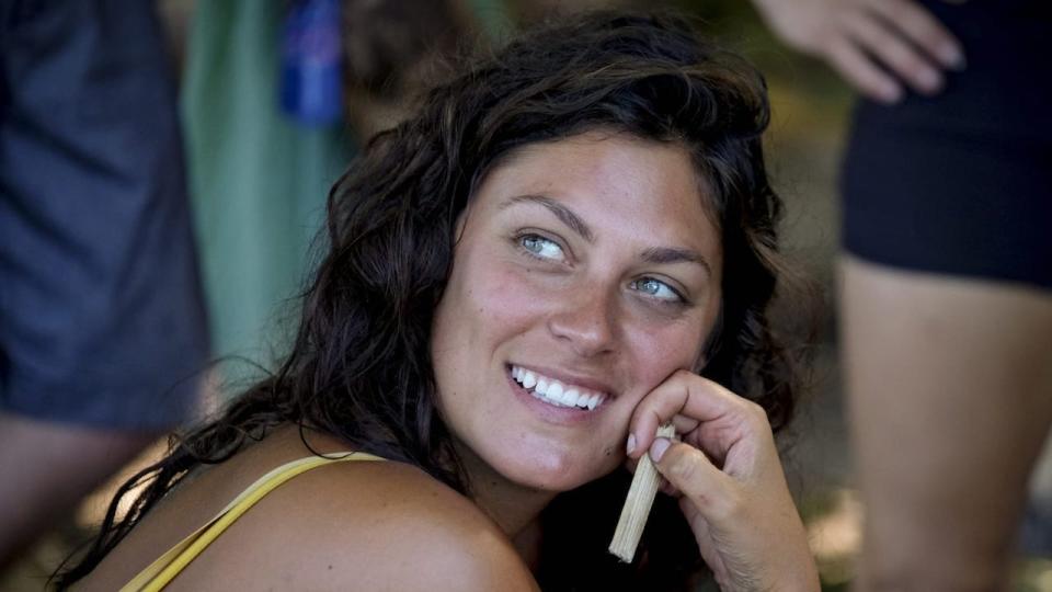 Michelle Fitzgerald smiling on Survivor