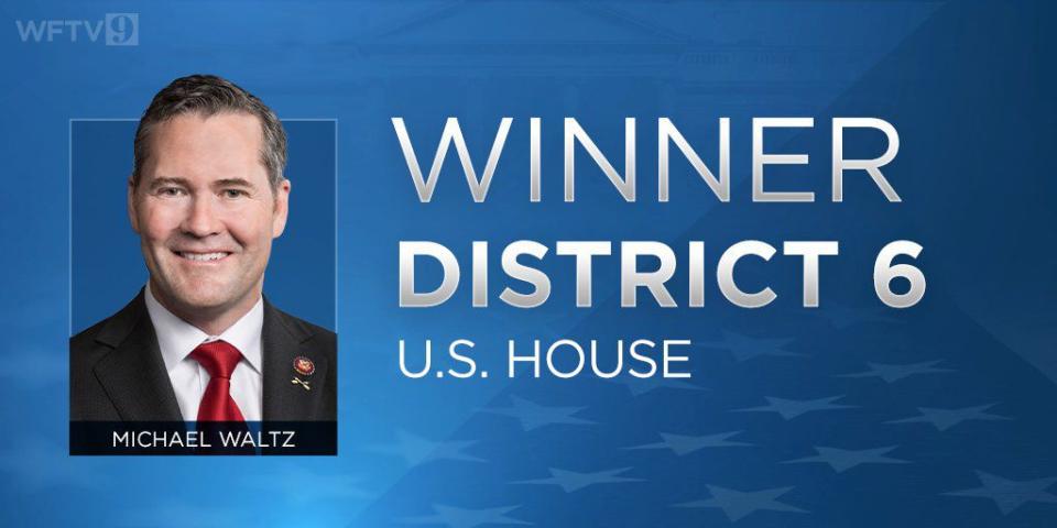 Michael Waltz has been named the winner of the Republican nomination for U.S. House in Florida's 6th Congressional District