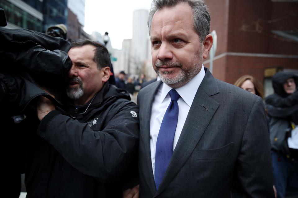 William McGlashan Jr., of Mill Valley, CA departs the John Joseph Moakley United States Courthouse in Boston on March 29, 2019.