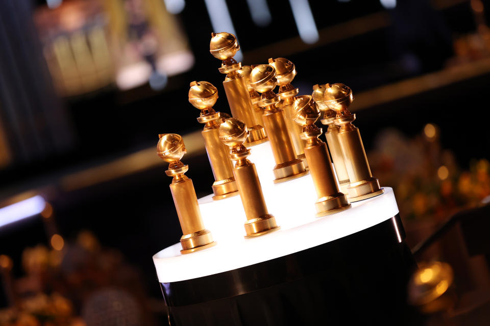 Awards are seen at the 78th Annual Golden Globe Awards, broadcast on Feb. 28, 2021, in Beverly Hills, California. (Photo: Rich Polk/NBCUniversal via Getty Images)