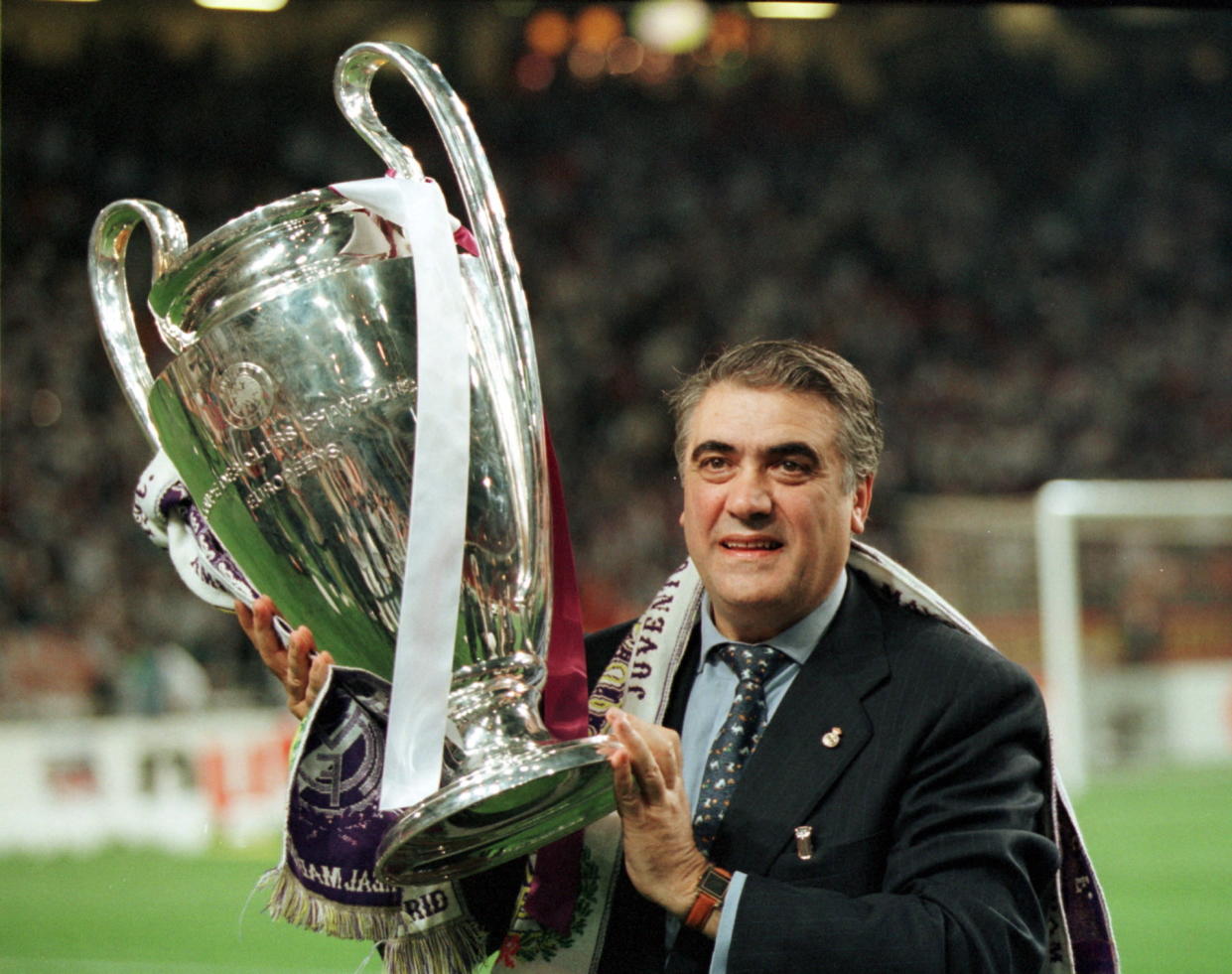 Lorenzo Sanz served as Real Madrid’s president from 1995-2000, leading the club to a pair of Champions League titles.