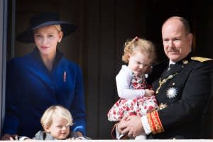 The royal family appears for Monaco National Day celebrations