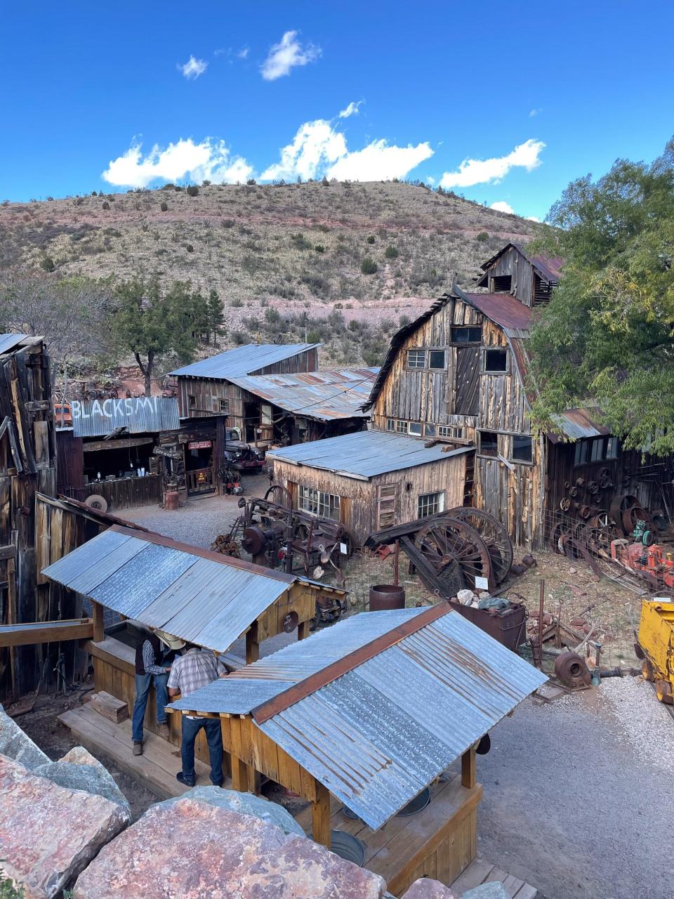 A view of the Gold Mine King and Ghost Town.