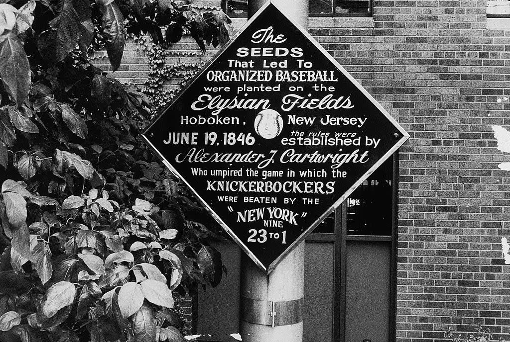 Plaque Commemorating Alexander Cartwright