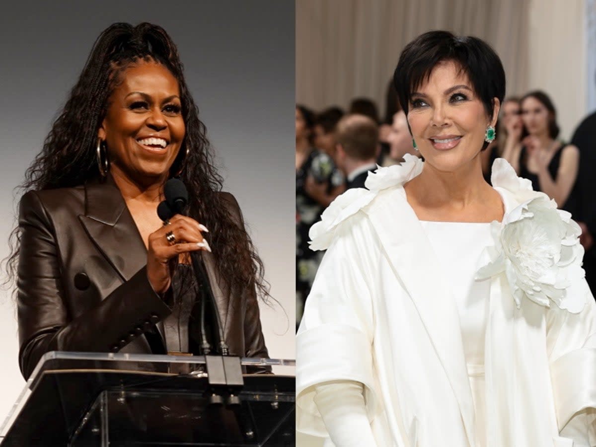 Pictured: Michelle Obama, left and Kris Jenner  (Getty Images)