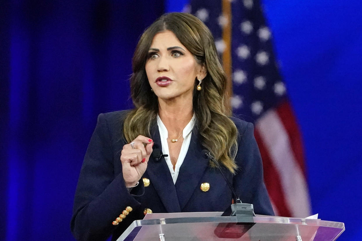 Kristi Noem - Credit: AP Photo/John Raoux