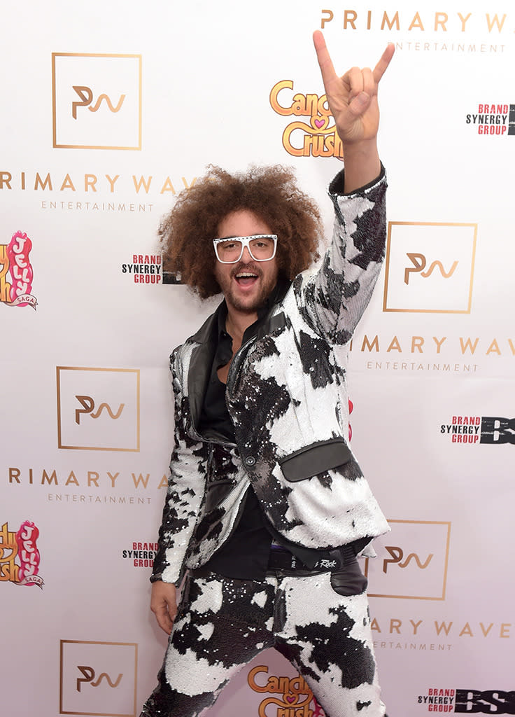 WEST HOLLYWOOD, CA - FEBRUARY 14:  Hip-hop artist Redfoo attends the Primary Wave 10th Annual Pre-Grammy Party at The London West Hollywood on February 14, 2016 in West Hollywood, California.  (Photo by Jason Kempin/Getty Images for EFG)