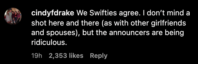 "We Swifties agree."