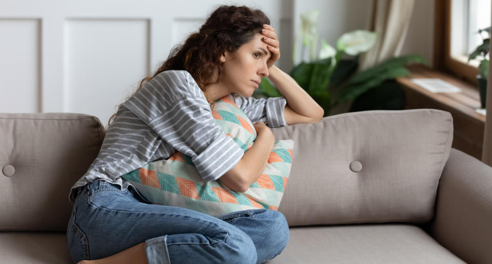 Woman suffering from loneliness