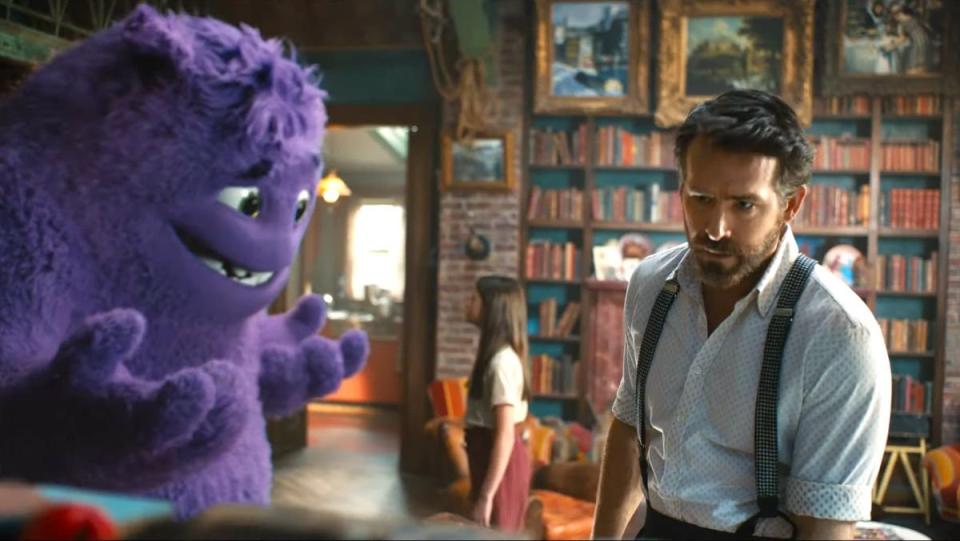 If Movie Ryan Reynolds daughter and purple imaginary friend