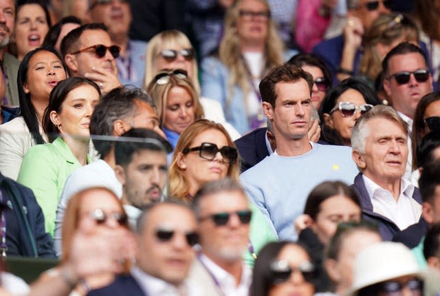 Andy Murray in the crowd 