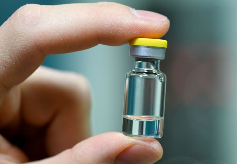 FILE PHOTO: German Health Minister Spahn visits vaccine maker IDT Biologika Dessau