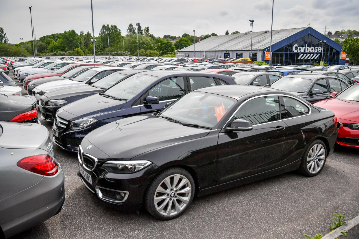 Figures released by the Society of Motor Manufacturers and Traders show that just 243,479 new cars were registered last month. Photo: PA