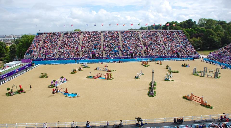 olympic equestrian show jumping course