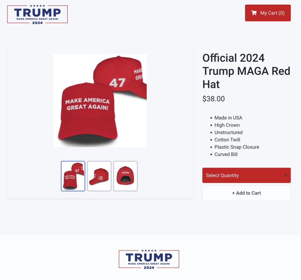 Donald Trump MAGA red hat