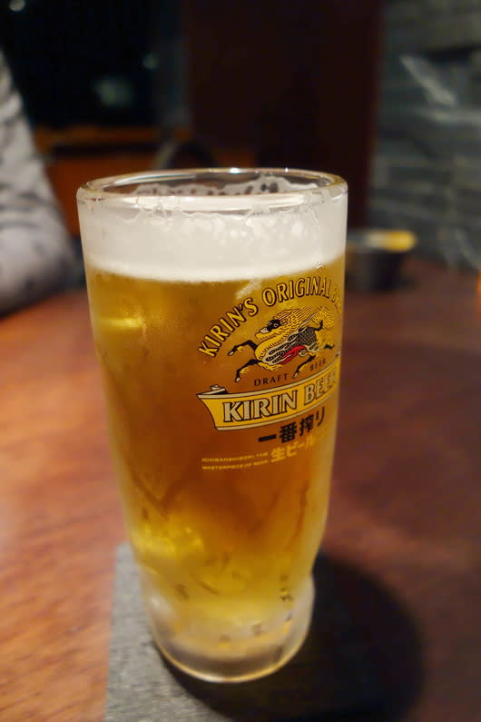 KIRIN一番搾生啤酒-吃燒肉可以的話喝啤酒是百分百搭配的，痛快又過癮。