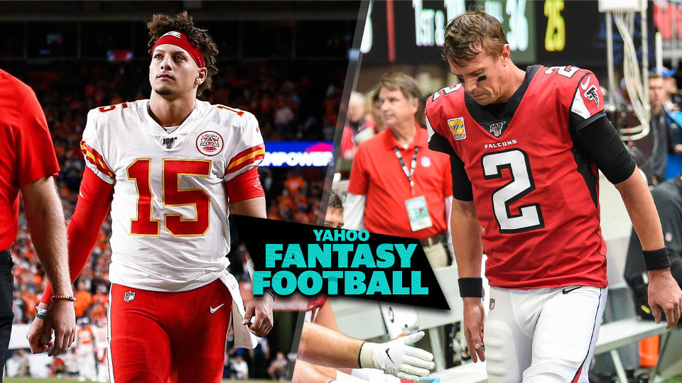 Patrick Mahomes and Matt Ryan are just two of the marquee players lost to injury in Week 7. (Credits L to R: Isaiah J. Downing-USA TODAY Sports; Dale Zanine-USA TODAY Sports)