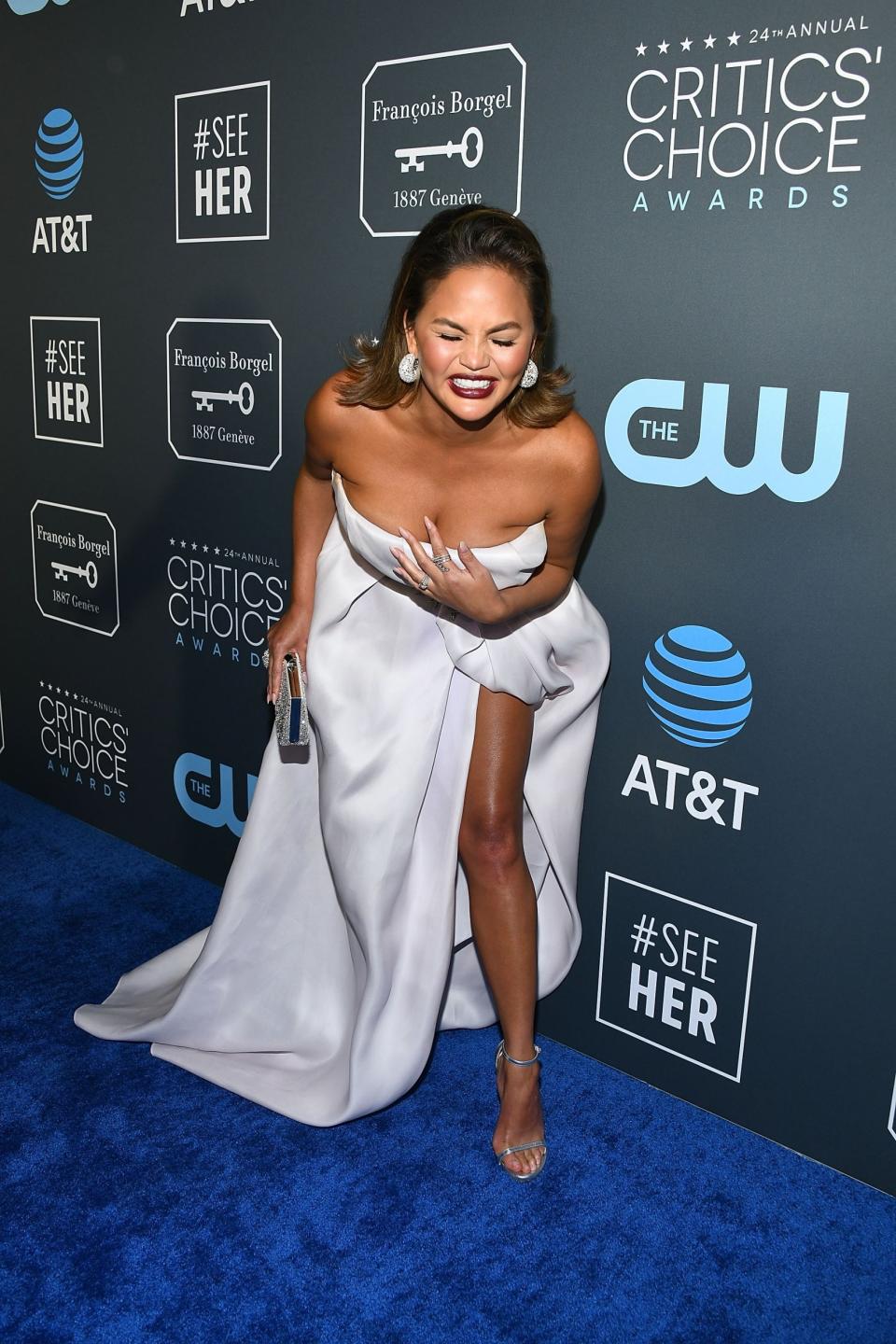 Shocked: Teigen fangirled all over Twitter (Getty Images )