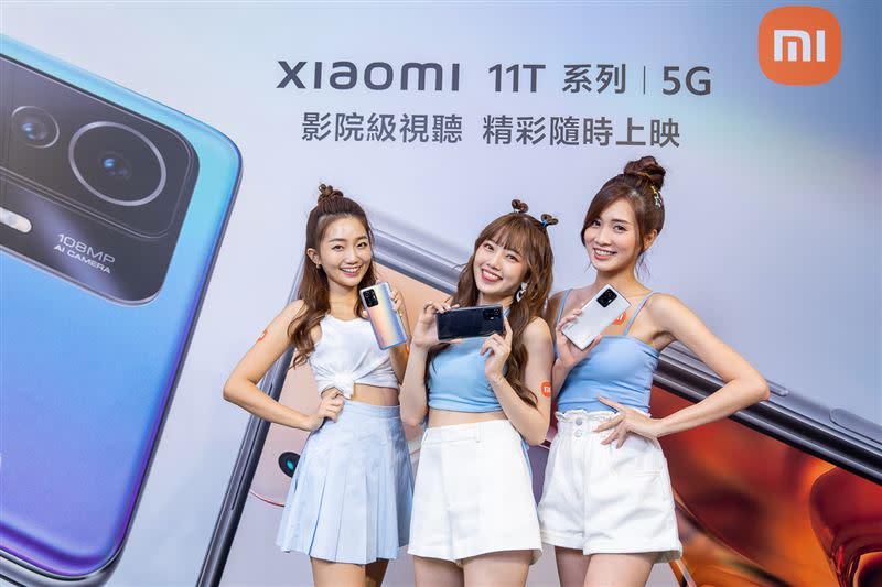 影音旗艦Xiaomi 11T 5G直降NT$500元，購機再送小米手環6。（圖／小米台灣提供）