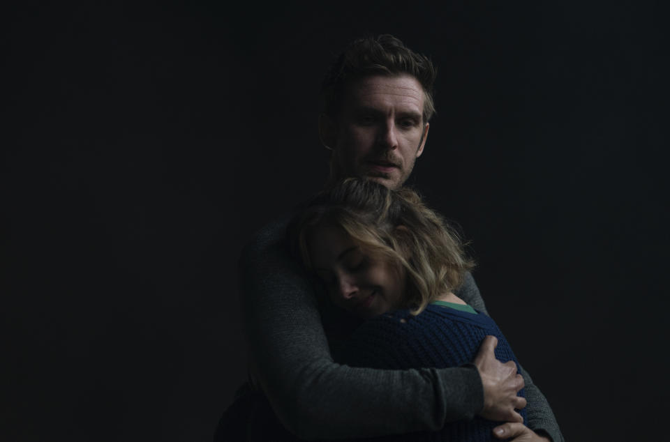 This image released by IFC Films shows Dan Stevens and Alison Brie in a scene from "The Rental." (Allyson Riggs/IFC Films via AP)