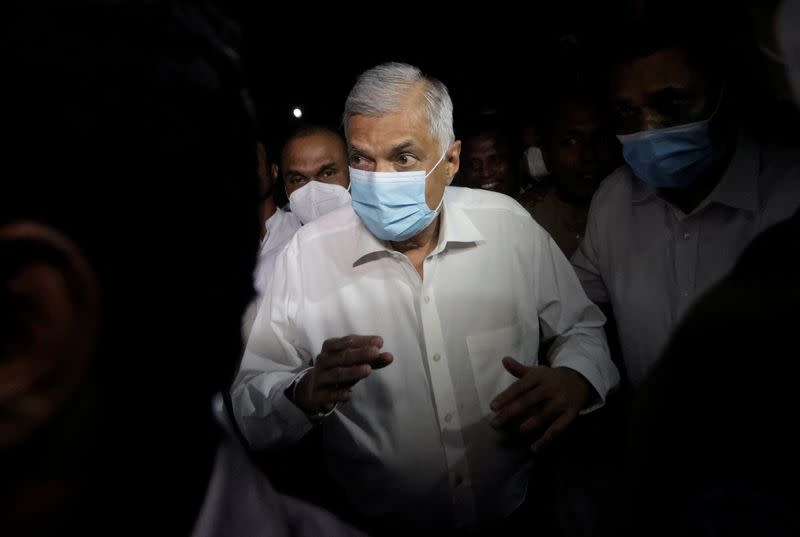 FILE PHOTO: Wickremesinghe sworn in as Sri Lankan prime minister