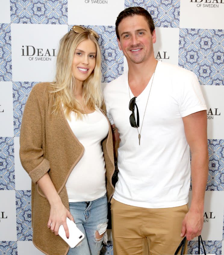 Ryan Lochte and Kayla Rae Reid in February 2017. (Photo by Rebecca Sapp/WireImage)