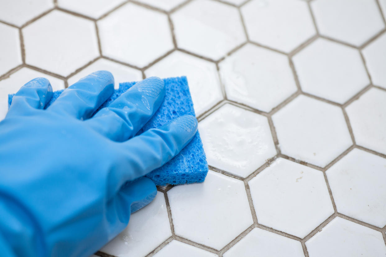 TikTok users are using toilet cleaner to clean their tile grout. (Getty Images)