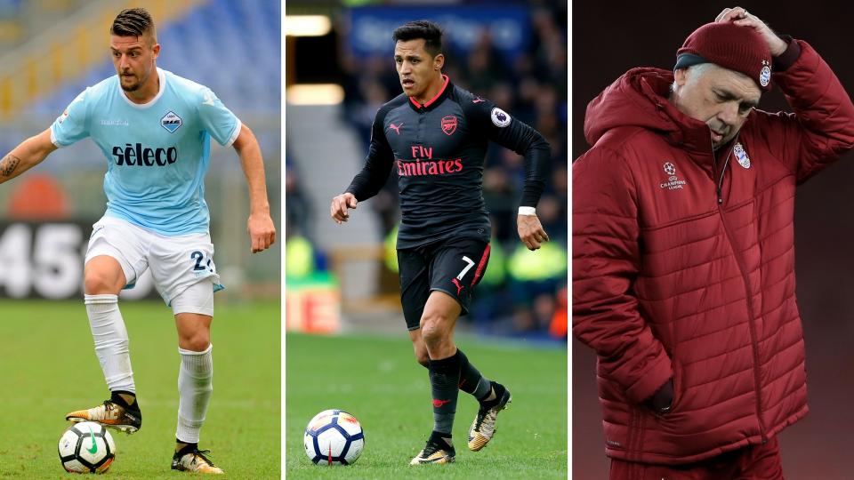 Sergej Milinkovic-Savic, Alexis Sanchez and Carlo Ancelotti – new clubs in the offing?