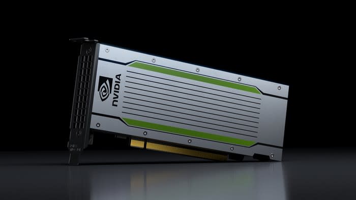 A NVIDIA graphics processing unit (GPU).