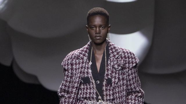 A model walks the runway during the Louis Vuitton Ready to Wear