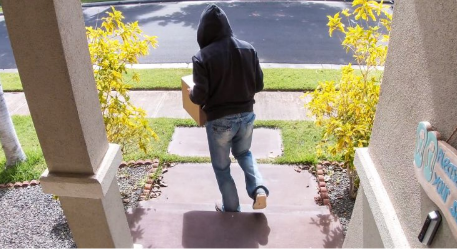 Image of a "porch pirate," courtesy of C + R Research.