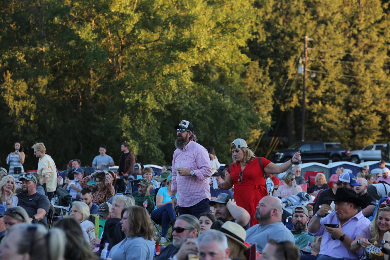 People enjoying the live music at the Great Ogeechee Seafood Festival held in J.F. Gregory Park on Saturday, October 15, 2022