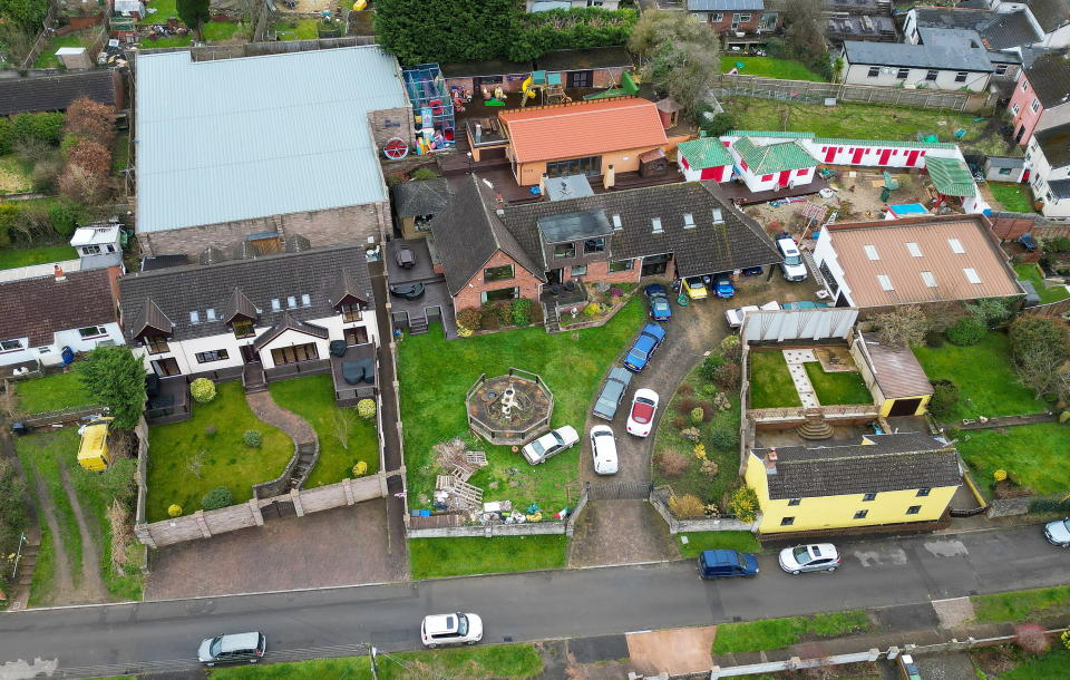 Aerial view of the property. (SWNS)